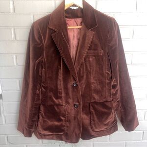 VINTAGE Brown Velvet Blazer 11/12 Equestrian🤎